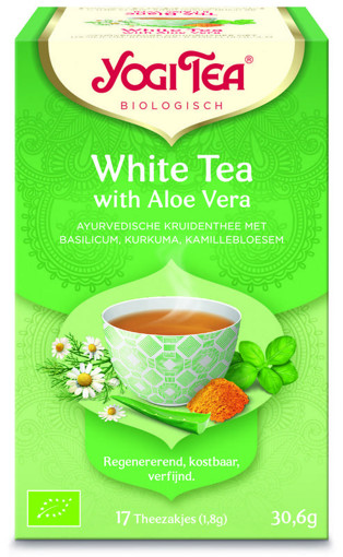 afbeelding van White tea with aloe vera