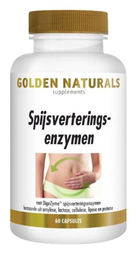 Golden Naturals Spijsverteringsenzymen 60 capsules afbeelding