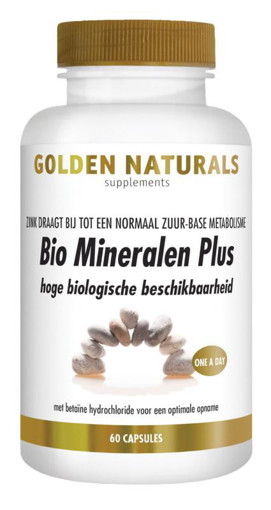 Golden Naturals Bio Mineralen Complex 60 vegacapsules afbeelding
