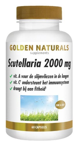 Golden Naturals Scutellaria 2000 mg 60 capsules afbeelding