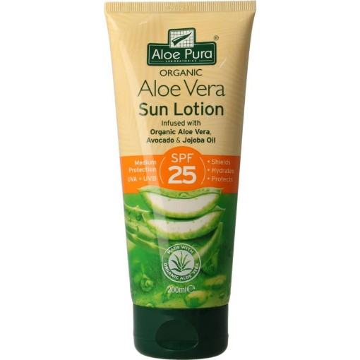 afbeelding van Organic aloe vera zonnelotion SPF25