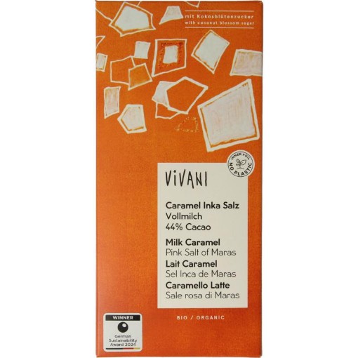 afbeelding van Chocolade caramel inca salz