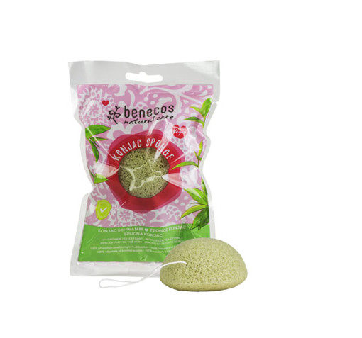 afbeelding van Benecos konjac spons green tea