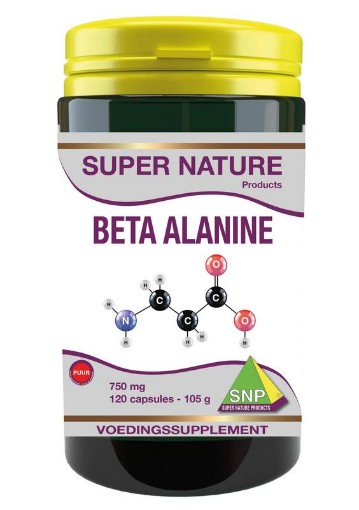 afbeelding van Beta alanine 750 mg puur