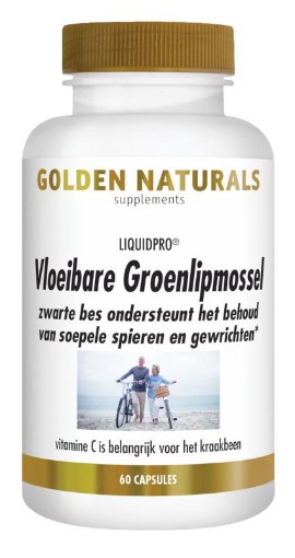 Golden Naturals Vloeibare Groenlipmossel Gold 60 softgels afbeelding