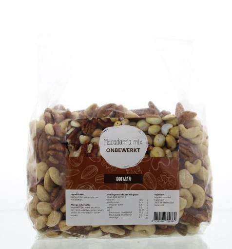 afbeelding van macadamia mix onbewerkt