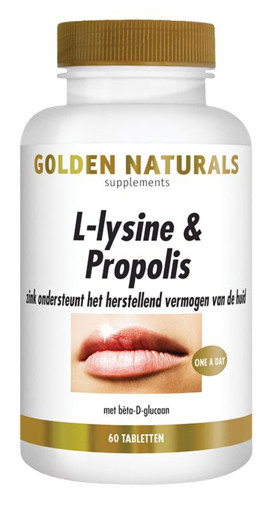 Golden Naturals L-Lysine & Propolis  60 capsules afbeelding