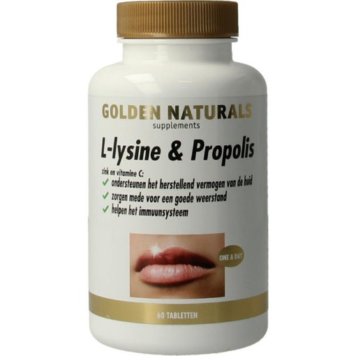 Golden Naturals L-Lysine & Propolis  60 capsules afbeelding