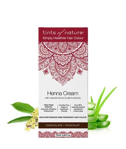 afbeelding van Henna cream chocolate semi permanent