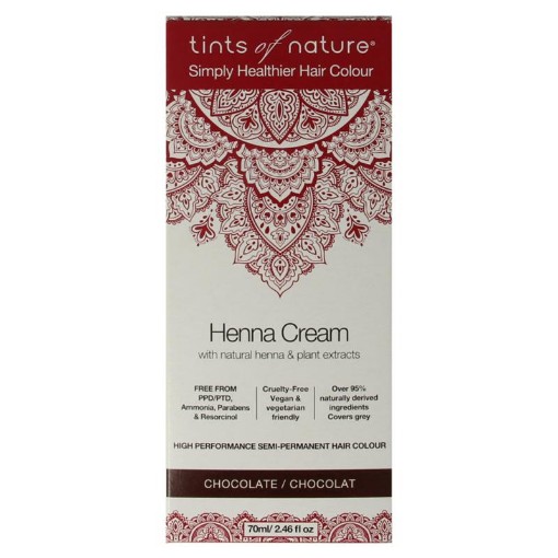 afbeelding van Henna cream chocolate semi permanent