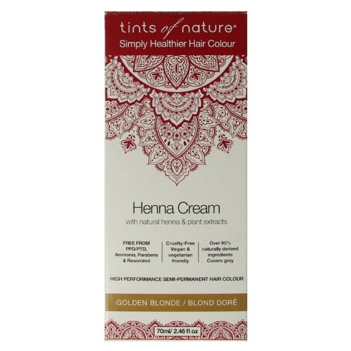 afbeelding van Henna cream golden blond semi permanent