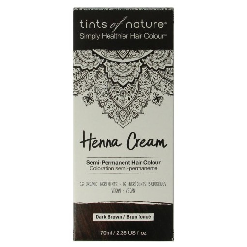 afbeelding van Henna cream dark brown semi permanent