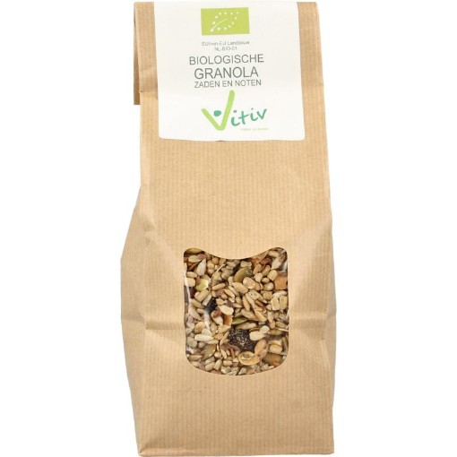 afbeelding van granola zaden en noten