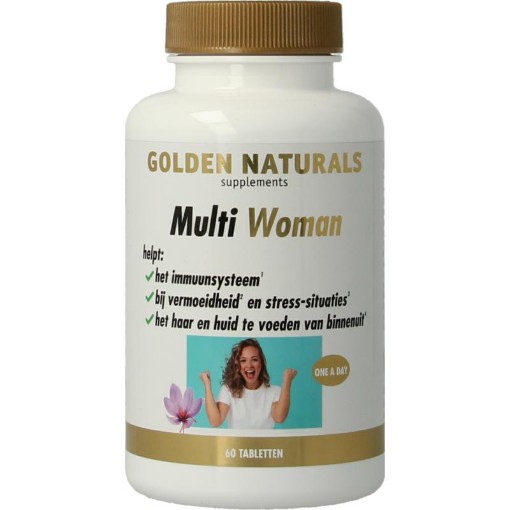 Golden Naturals Multi Strong Gold Woman 60 tabletten afbeelding