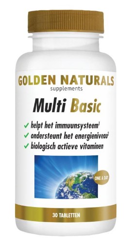 Golden Naturals Multi Strong Gold Basic 30 tabletten afbeelding