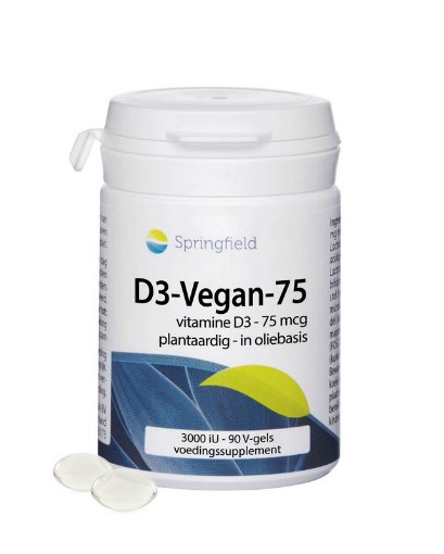 afbeelding van D3-Vegan vitamine D3 75 mcg