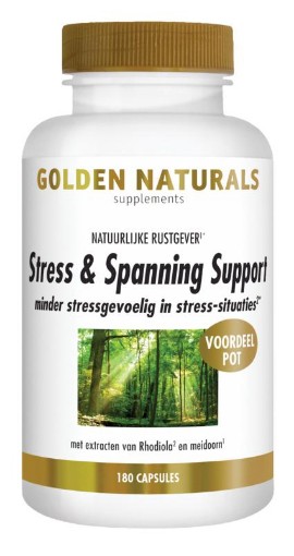 Golden Naturals Stress & Spanning Support 180 capsules afbeelding
