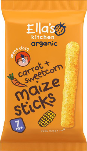 afbeelding van Maize sticks carrot sweetcorn 7+ maanden