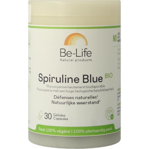 afbeelding van blauwe spirulina