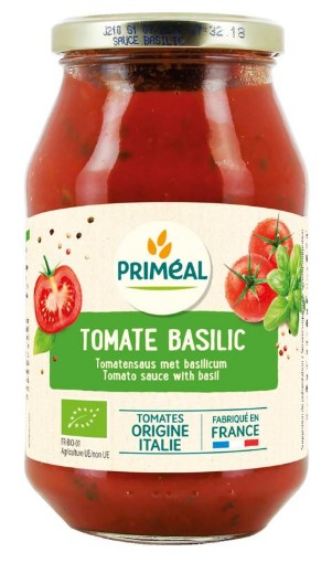 afbeelding van tomaat basilicum saus
