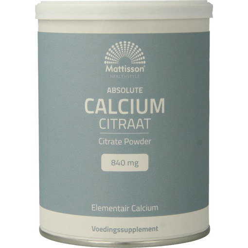 afbeelding van calcium citraat matt