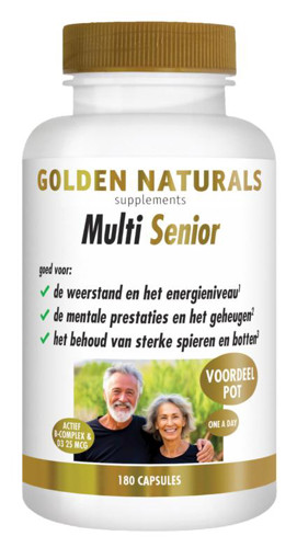 Golden Naturals Multi Strong Gold Senior 180 capsules afbeelding