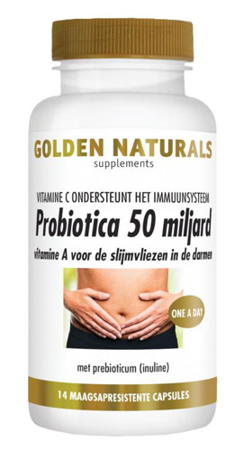 Golden Naturals Probiotica 50 miljard 14 capsules afbeelding