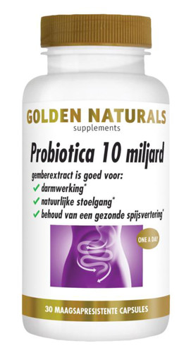 Golden Naturals Probiotica 10 miljard 30 capsules afbeelding