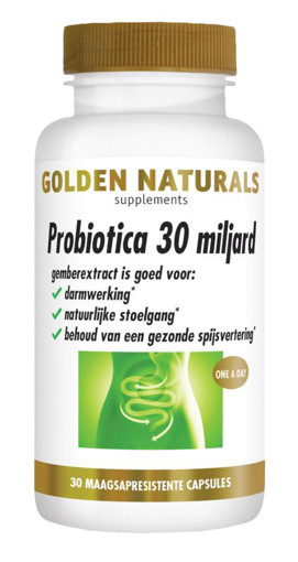 Golden Naturals Probiotica 30 miljard 30 capsules  afbeelding