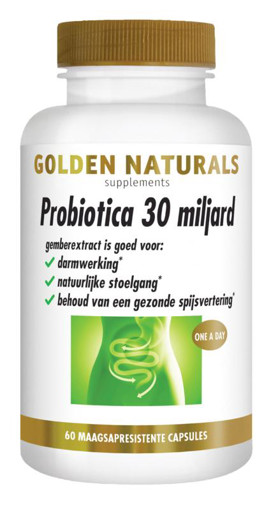 Golden Naturals Probiotica 30 miljard 60 capsules afbeelding