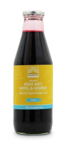 afbeelding van bio rode biet appel& gembersap