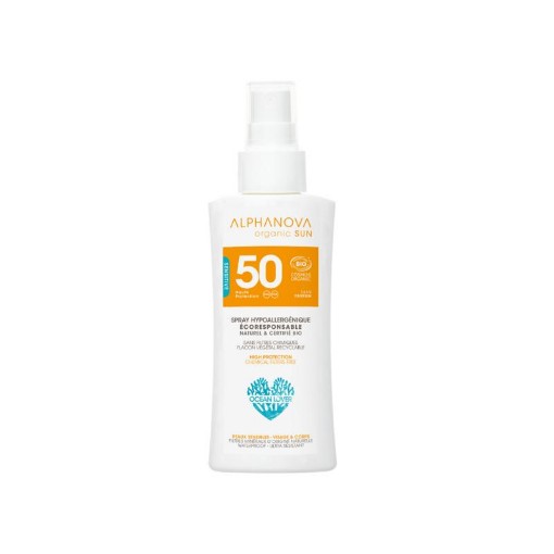 afbeelding van sun spray spf50 gev huid bio