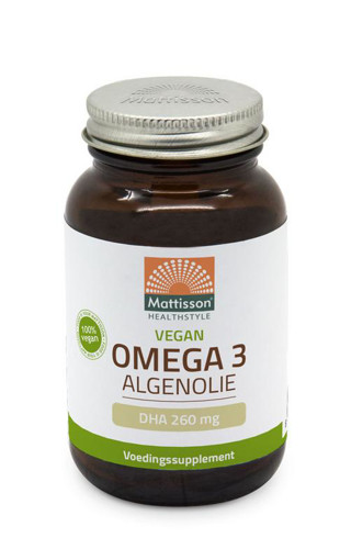 afbeelding van vegan omega-3 algolie dha 260@