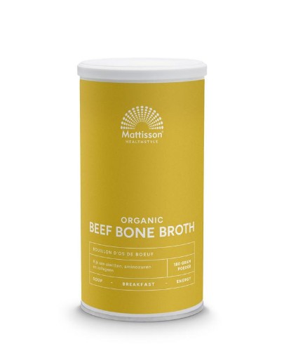 afbeelding van organic bone broth bot bou mat