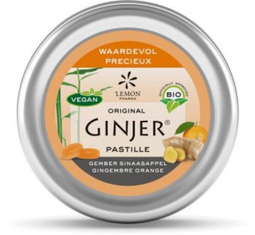 afbeelding van Ginjer original gember pastilles sinaasappel