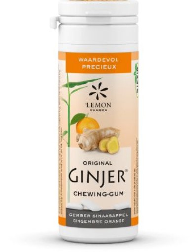 afbeelding van ginjer original gember kauwgom