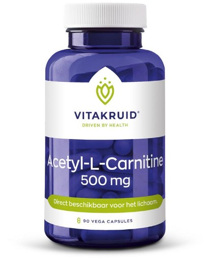 Vitakruid Acetyl-l-carnitine 500 mg 90 capsules afbeelding