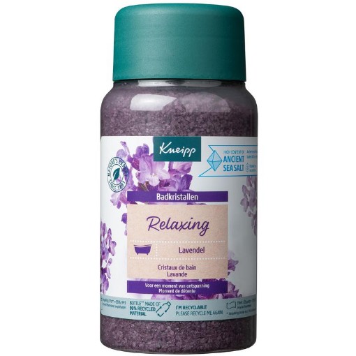afbeelding van badkristal relaxing lav Kneipp