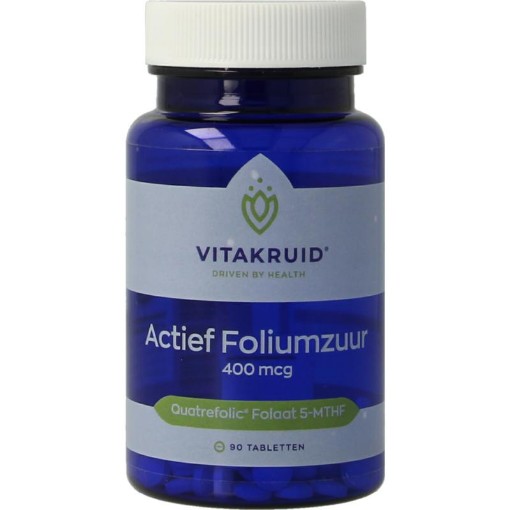 Vitakruid Actief foliumzuur 400 mcg 100 tb afbeelding