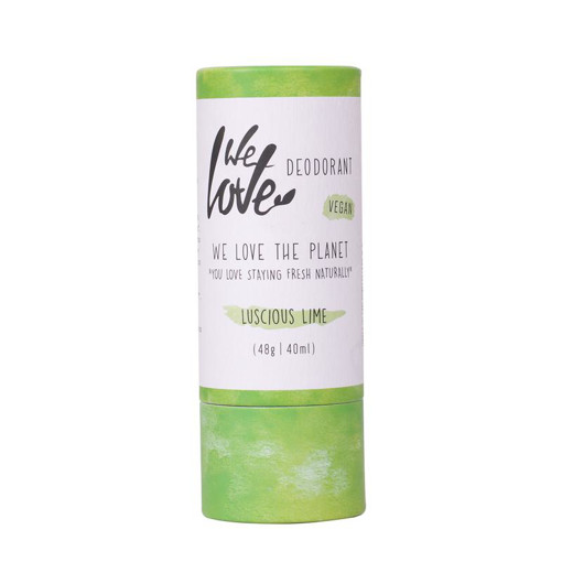 afbeelding van 100% Natural deodorant stick luscious lime