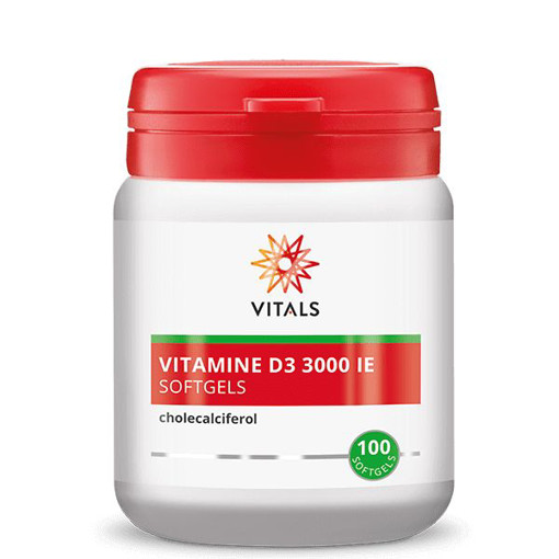 Vitals Vitamine D3 3000IE (100 sft) afbeelding