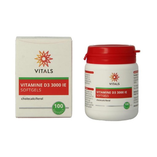 Vitals Vitamine D3 3000IE (100 sft) afbeelding