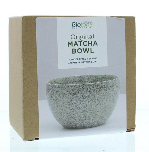 afbeelding van Biotona matcha bowl grey&green
