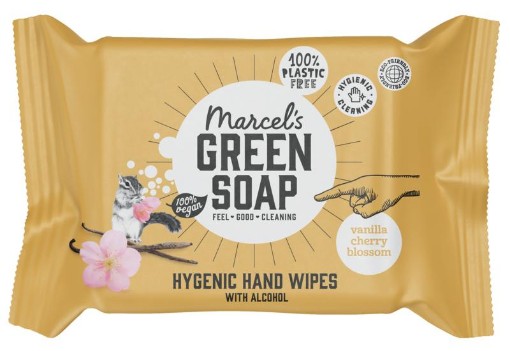 afbeelding van hand wipes vanil & cher bl bio