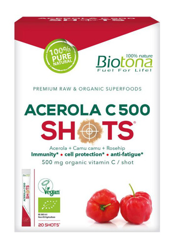 afbeelding van Acerola C 500 shots 2.2 gram