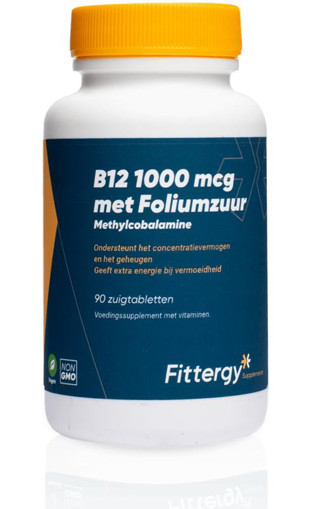 afbeelding van B12 1000 mcg methylcobalamine