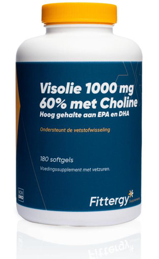 afbeelding van Visolie 1000 mg 60% met choline