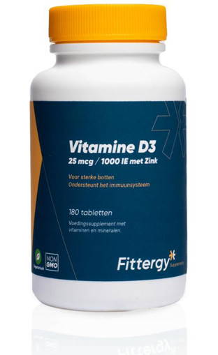 afbeelding van Vitamine D3 25 mcg met zink