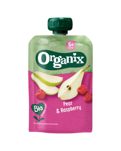 afbeelding van organix just pear&rasp 6m bio