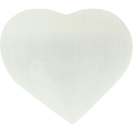 afbeelding van hart seleniet wit ca 6cm